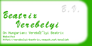 beatrix verebelyi business card